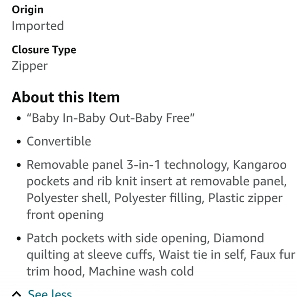 Modern Eternity Maternity Jacket - Picture 7 of 7